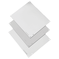 NVENT nVent HOFFMAN A12P12 Junction Box Panel, Fits 12x12 Box, White, Mild Steel