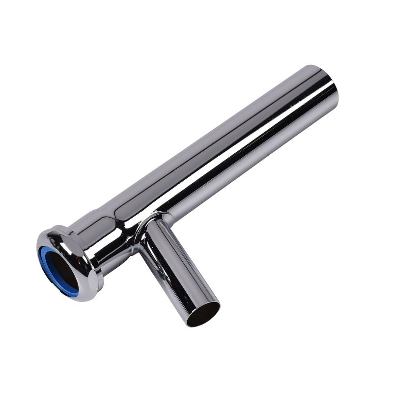 OATEY Oatey 817ETBN-1 Dearborn 1-1/4 in. x 8 in. Branch Tailpiece, Hose & Clamp, Slip Joint Top - 20 Ga. w/ Brass Nut (Nut Down)