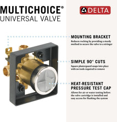 DELTA FAUCET Delta Faucet R10000-UNBX MultiChoice Universal Tub and Shower Valve Body
