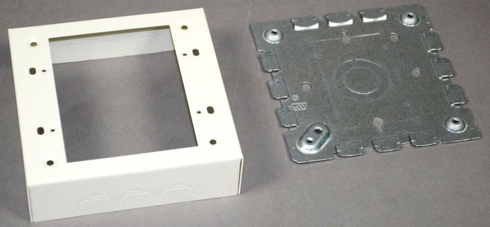 LEGRAND Wiremold 5747-2WH Raceway Box 500/700 2G Shallow Switch and Receptacle Device Box