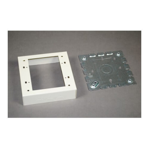 LEGRAND Wiremold 5747-2WH Raceway Box 500/700 2G Shallow Switch and Receptacle Device Box