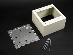 LEGRAND Legrand V5744-2 Wiremold 4-3/4 x 4-3/4 x 2-3/4 Extra Deep Switch and Receptacle Box