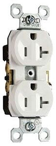 LEGRAND Pass & Seymour TR20I Duplex Tamper Resistant Straight Blade Receptacle 20A 125V