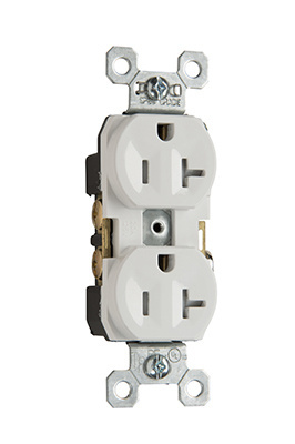 LEGRAND Pass & Seymour TR20I Duplex Tamper Resistant Straight Blade Receptacle 20A 125V