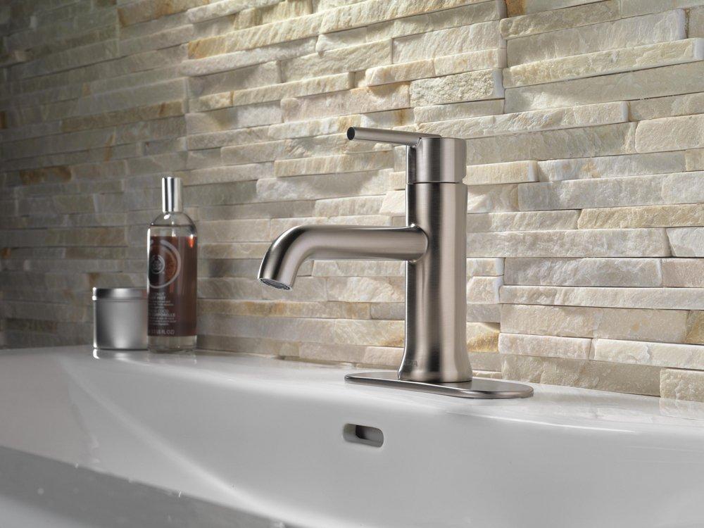 DELTA FAUCET Delta Faucet 559LF-SSLPU Trinsic Single Handle Bathroom Sink Faucet in Stainless