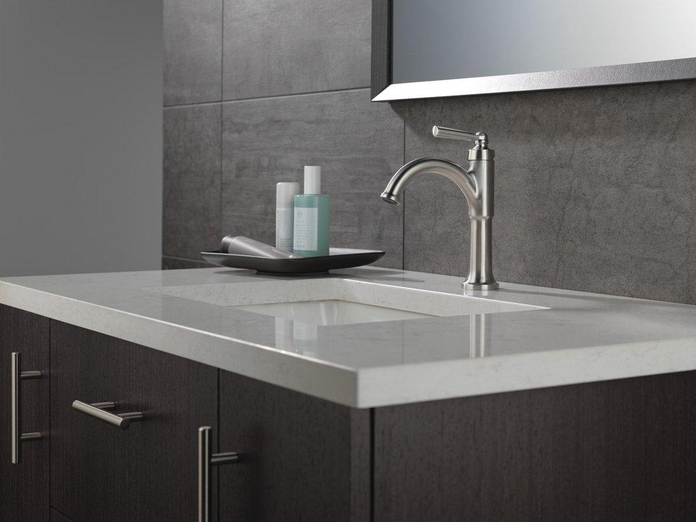 DELTA FAUCET Delta Faucet 535-SSMPU-DST Saylor Single Handle Bathroom Faucet