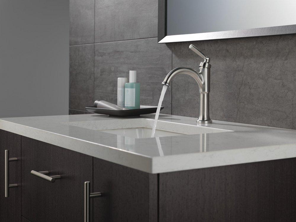 DELTA FAUCET Delta Faucet 535-SSMPU-DST Saylor Single Handle Bathroom Faucet