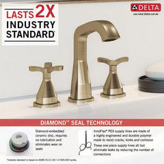 DELTA FAUCET Delta Faucet 357766-CZ-PR-MPU-DST Stryke Widespread Lavatory Faucet Kit, Champagne Bronze