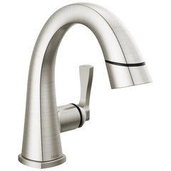 DELTA FAUCET Delta 577-SSPD-PR-DST Lavatory Faucet Stryke 1 Lever ADA WaterSense Pull Down 1.2 Gallons per Minute