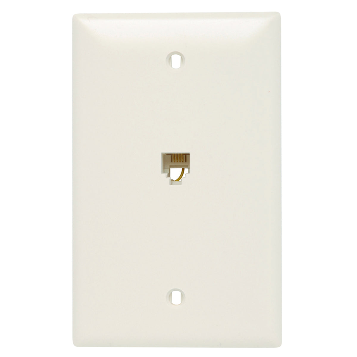 LEGRAND Legrand-On-Q TPTE1-LA Single Gang Opening Modular Four Conductor Telephone Jack with Wall Plate