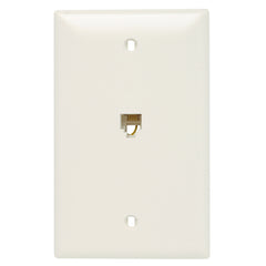 LEGRAND Legrand-On-Q TPTE1-LA Single Gang Opening Modular Four Conductor Telephone Jack with Wall Plate