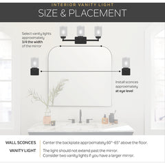 KICHLER Kichler Crosby 45497OZ 3-Light Bath Light 100W