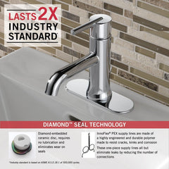 DELTA FAUCET Delta Faucet 559LF-MPU Trinsic Single Handle Bathroom Faucet Chrome