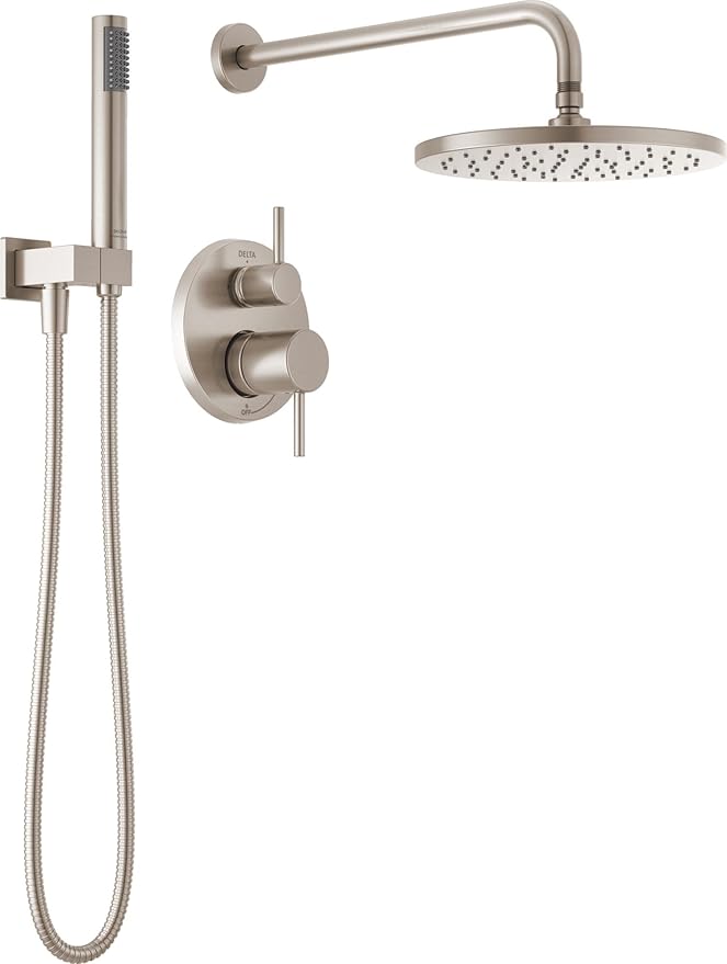 DELTA FAUCET Delta T342702-SP Monitor 14 Series Shower with Raincan & Hand Shower 1.75 GPM