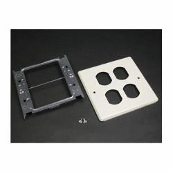 LEGRAND Legrand G4047BB Wiremold 4-3/4 x 5-1/8 Steel Multiple Channel Raceway 2-Gang Cover 2-Duplex Receptacle