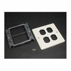 LEGRAND Legrand G4047BB Wiremold 4-3/4 x 5-1/8 Steel Multiple Channel Raceway 2-Gang Cover 2-Duplex Receptacle