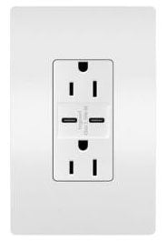 LEGRAND Legrand R26USBCC6W P&S RAD C/C FAST CHARG U USB + DUP 15A W