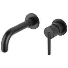 DELTA FAUCET Delta T3559LF-BLWL Matte Black Trinsic Single Handle Wall Mount Bathroom Faucet Trim