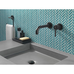 DELTA FAUCET Delta T3559LF-BLWL Matte Black Trinsic Single Handle Wall Mount Bathroom Faucet Trim