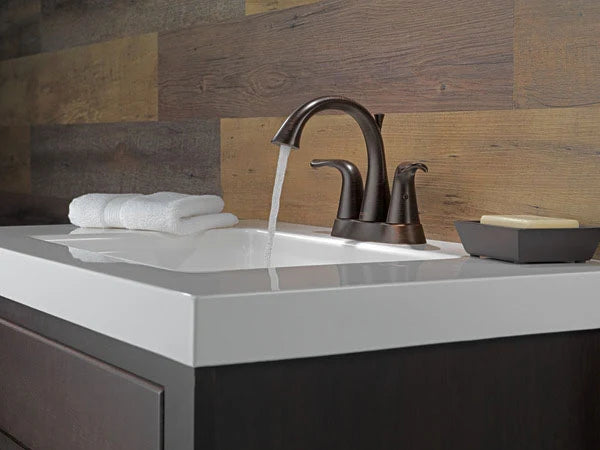 DELTA FAUCET Delta Faucet 2538-RBMPU-DST Two Handle Centerset Bathroom Sink Faucet in Venetian Bronze