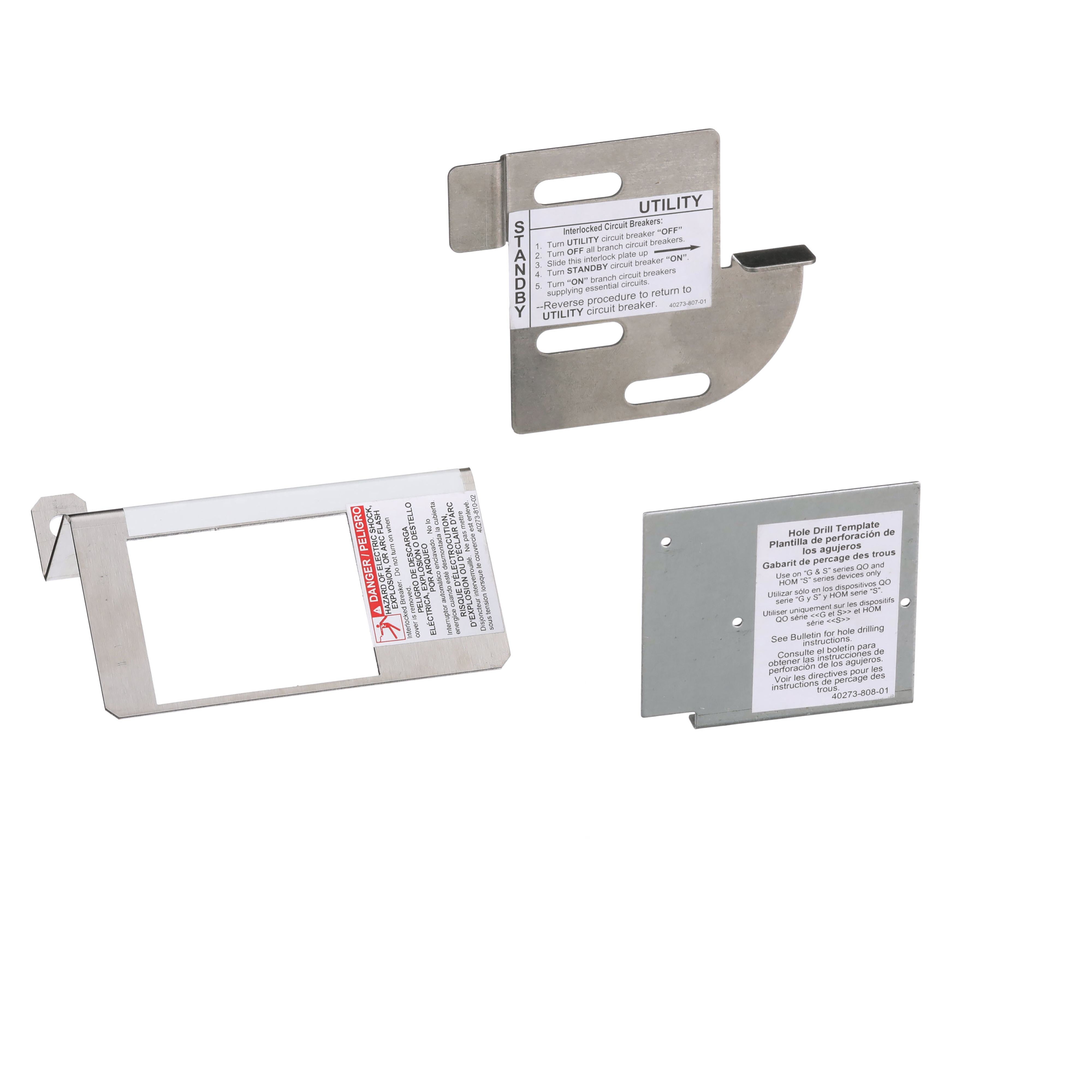 SCHNEIDER ELECTRIC Schneider Electric HOMCGK2C Square D Homeline Generator Interlock Kit 120/240 VAC