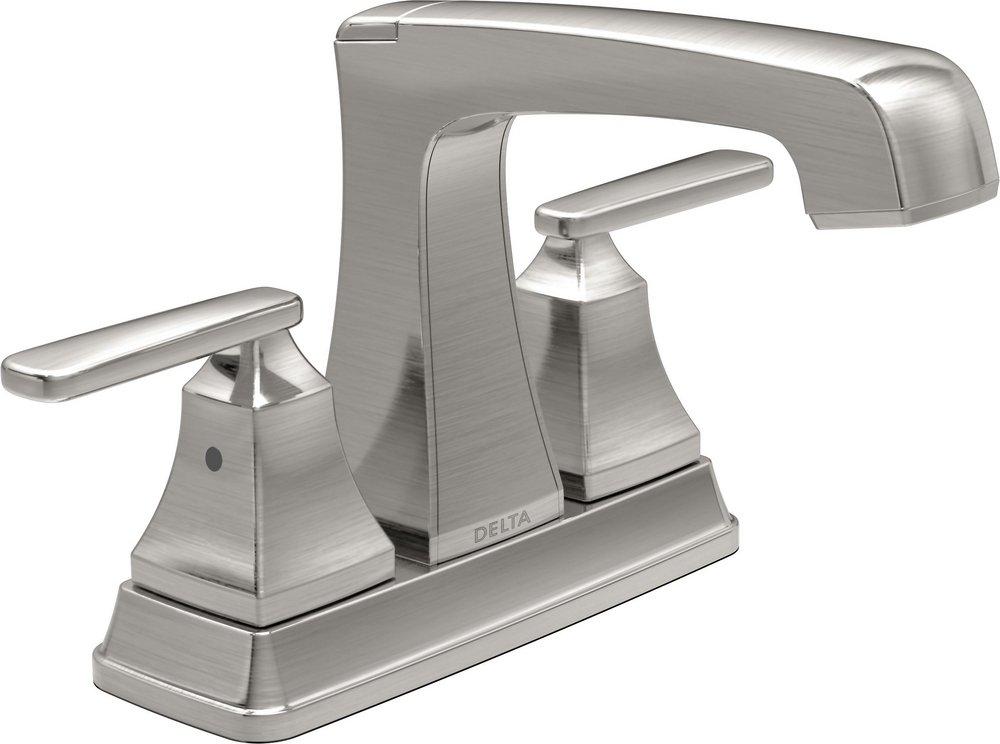 DELTA FAUCET DELTA FAUCET 2564-SSMPU-DST ASHLYN TWO HANDLE CENTERSET BATHROOM SINK FAUCET 1.2 GPM BRILLIANCE STAINLESS