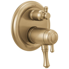DELTA FAUCET Delta T27T897-CZ Thermostatic Trim Traditional TempAssure 17T with 3 Function Integrated Diverter Requires MultiChoice Universal Valve R22000 Series
