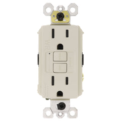 LEGRAND Pass & Seymour 1597-TRWRLA 15A 125V Self-Test Tamper-Resistant Weather-Resistant GFCI, Light Almond