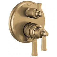 DELTA FAUCET Delta T27956-BL Dorval: Traditional 2-Handle Monitor 17 Series Valve Trim with 6