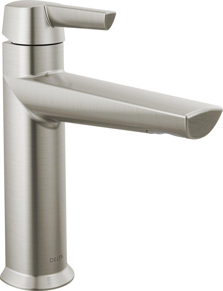 DELTA FAUCET Delta Faucet 571-SS-PR-MPU-DST Compel Single Handle Centerset Bathroom Sink Faucet in Brilliance Stainless