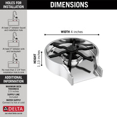 DELTA FAUCET Delta GR250 Other: Metal Glass Rinser