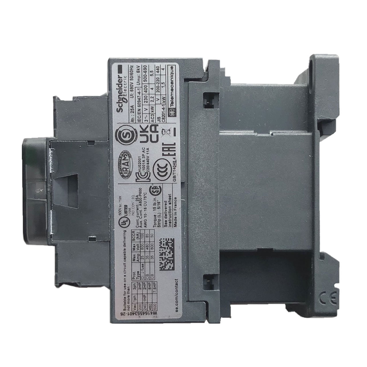 SCHNEIDER ELECTRIC SQUARE D LC1D09B7 3-Pole Contactor 9 AMP