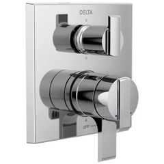 DELTA FAUCET Delta Faucet T27967-RB Angular Modern Monitor 17 Series Valve Trim with 6-Setting Integrated Diverter