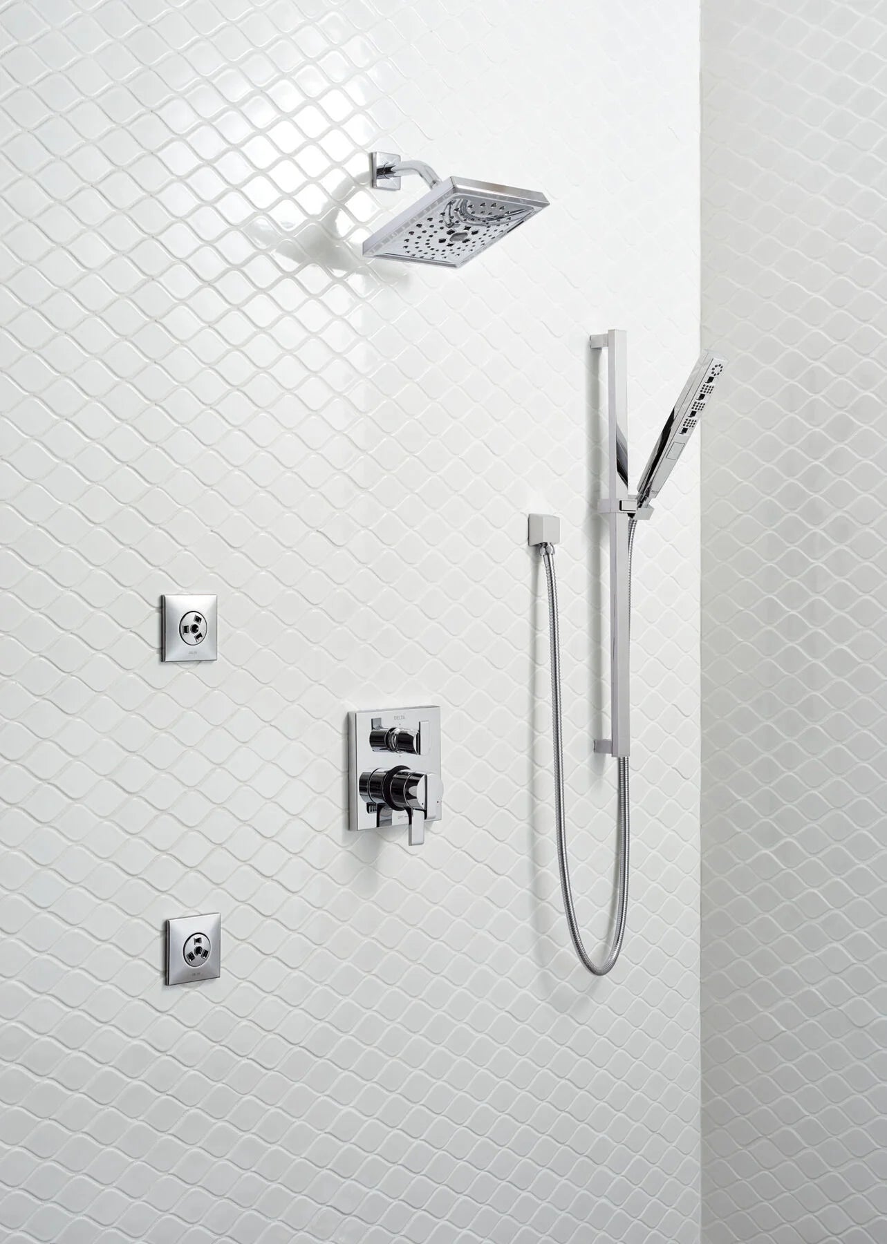 DELTA FAUCET Delta Faucet T27967-RB Angular Modern Monitor 17 Series Valve Trim with 6-Setting Integrated Diverter