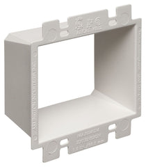 ARLINGTON Arlington BE2X Non-Metallic Box Extension With Larger Perforated Flanges, 2 Gangs, 4-1/16 in L x 4-1/8 in W x 1-13/16 in D