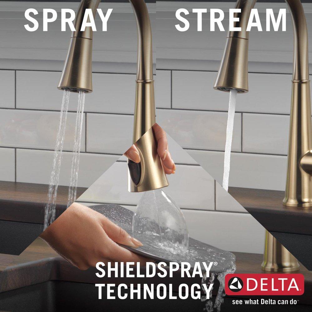 DELTA FAUCET Delta Faucet 9182-CZ-PR-DST Emmeline Single Handle Pull Down Kitchen Faucet