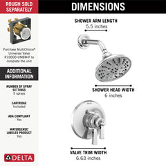DELTA FAUCET Delta T17256 Dorval Monitor 17 Series Shower Trim