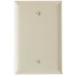LEGRAND Pass & Seymour TPJ13I 1 Gang Jumbo Decorator Blank Wall Plate, Ivory