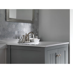 DELTA FAUCET Delta 2593-SSMPU-DST Traditional Two Handle Centerset Bathroom Faucet in Stainless