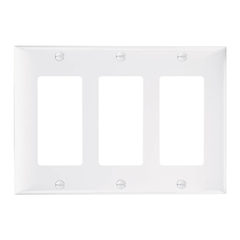 LEGRAND Pass & Seymour SP263W Decorator Openings, Three Gang, White