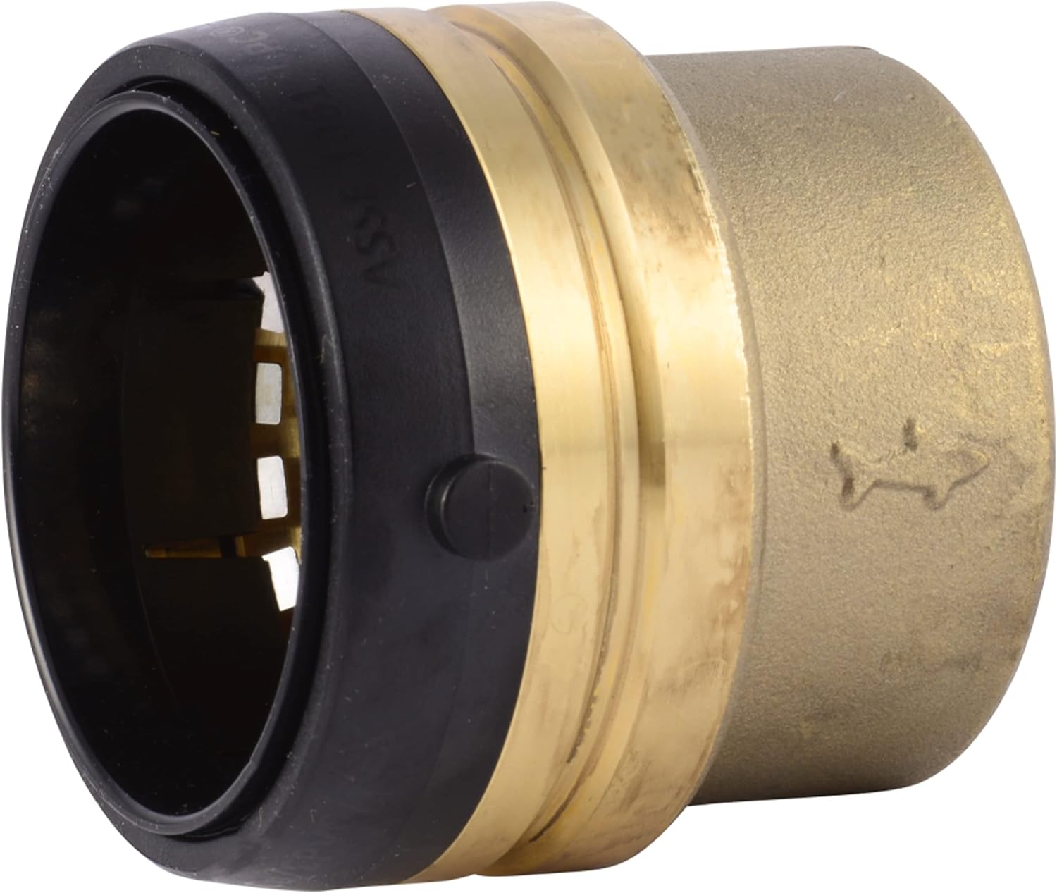 RWC SharkBite UXL0454 2 Inch Push Cap Push to Connect Brass Plumbing Fitting