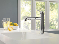 DELTA FAUCET Delta Faucet 4159-DST Trinsic 1-Handle Pullout Kitchen Faucet in Chrome
