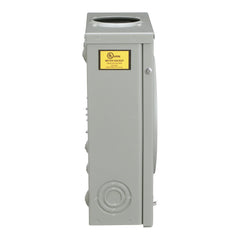SCHNEIDER ELECTRIC Square D UTRS101B 600 VAC 125 Amp NEMA 3R Overhead/Underground Service Ringless Meter Socket