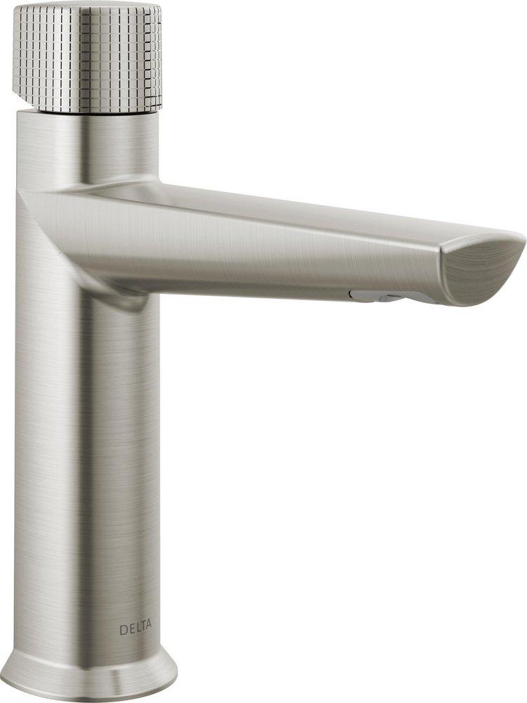 DELTA FAUCET Delta Faucet 573-SS-PR-LPU-DST Galeon Single Handle Monoblock Bathroom Sink Faucet in Lumicoat Stainless