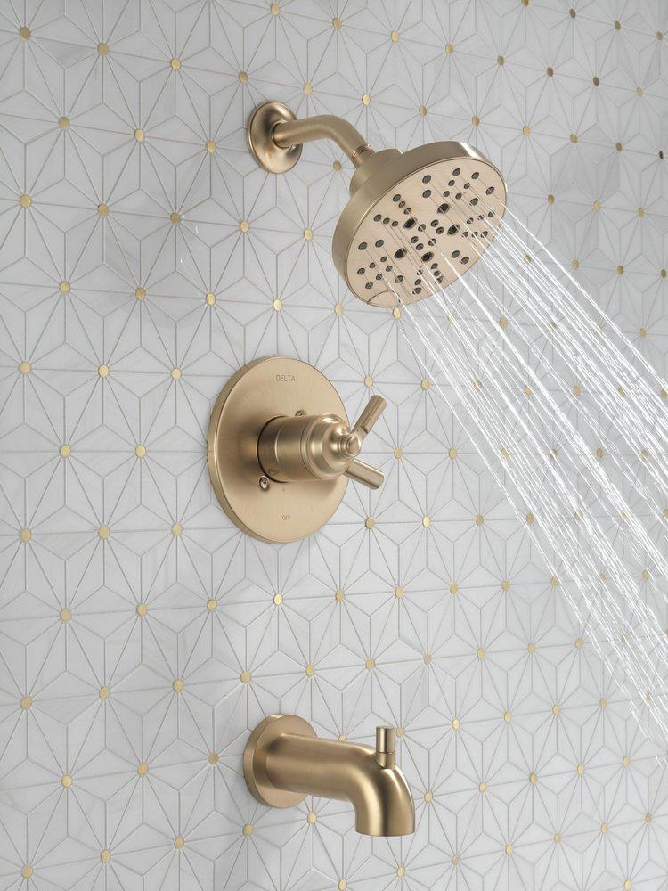 DELTA FAUCET Delta Faucet T17435-CZ Saylor Two Handle Multi Function Bathtub & Shower Faucet