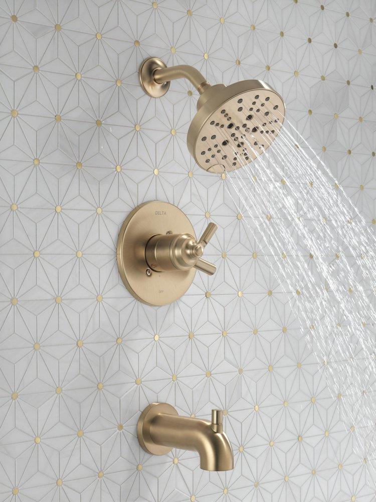 DELTA FAUCET Delta Faucet T17435-CZ Saylor Two Handle Multi Function Bathtub & Shower Faucet
