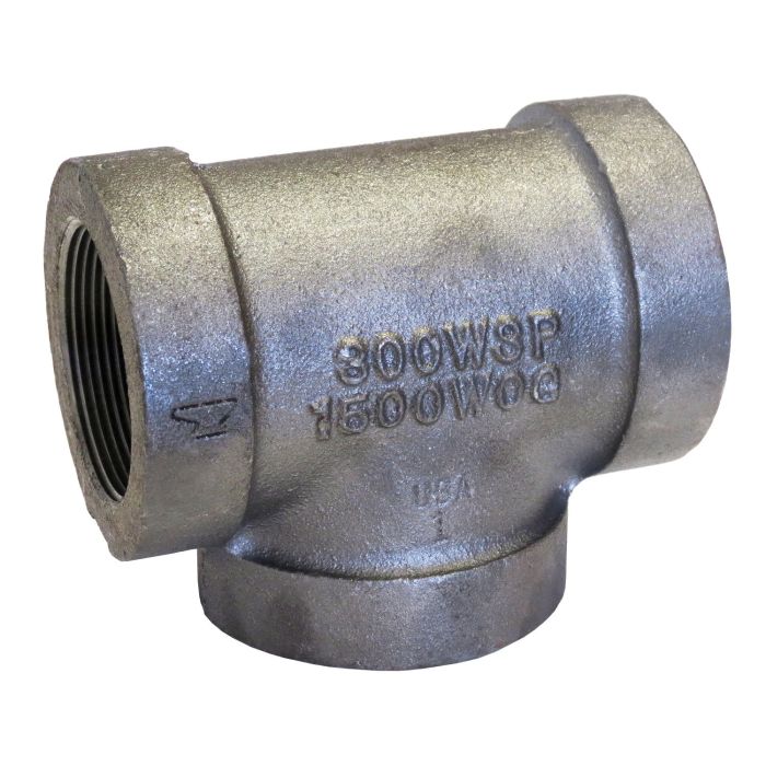 ASC ENGINEERED SOLUTIONS Winston Basics 310516604 1-1/4 Blk Stl 300# Tee Dom