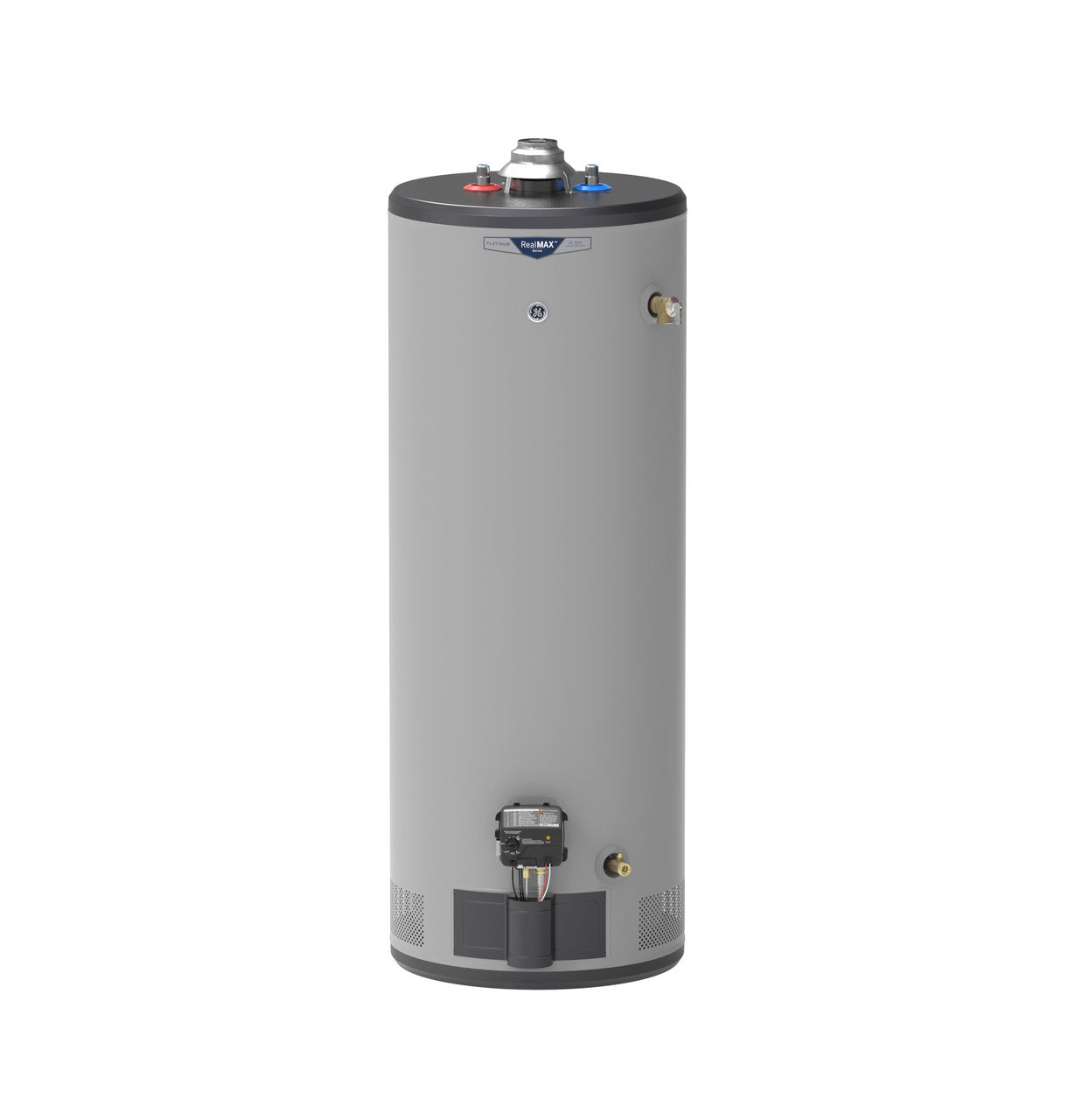 GENERAL ELECTRIC GE GG50T12BXR RealMAX Platinum 50-Gallon Tall Natural Gas Atmospheric Water Heater