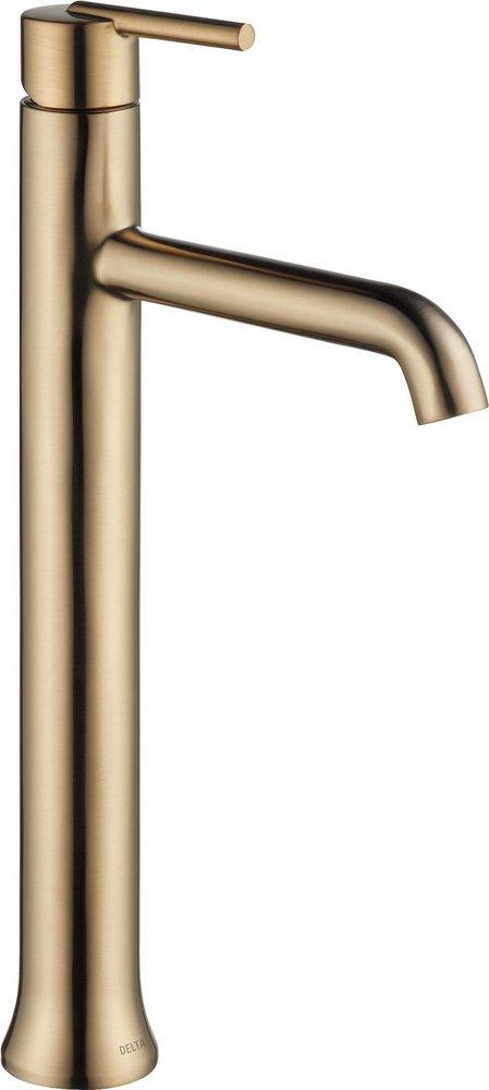 DELTA FAUCET Delta Faucet 759-CZ-DST Trinsic Single Handle Vessel Bathroom Sink Faucet in Champagne Bronze