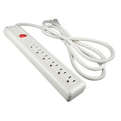 LEGRAND Wiremold P6 6 Outlet Switch 6Ft Cord Ivory Plastic